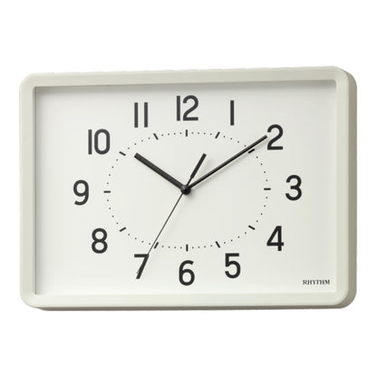 Rhythm “Tanjun” Modern Wall or Table Clock with Quiet Sweep Second Hand - 8MG815SR03