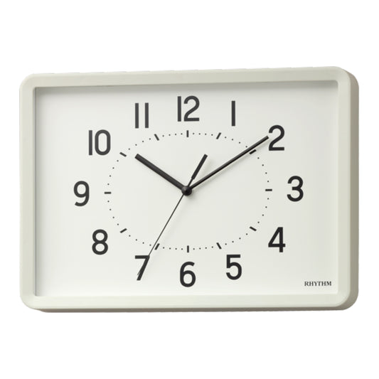 Rhythm “Tanjun” Modern Wall or Table Clock with Quiet Sweep Second Hand - 8MG815SR03