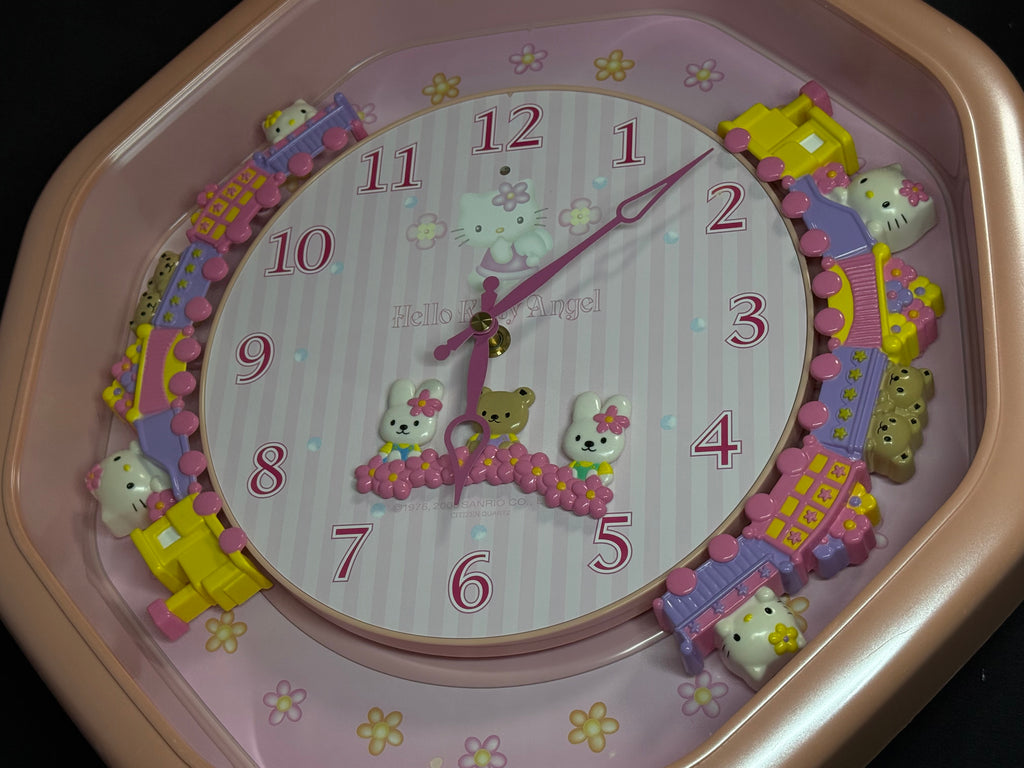 Citizen (Rhythm) x Sanrio “Hello Kitty M766” Magic Motion Musical Wall Clock from Japan with Moving Animation - 4MH766-013