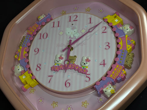 Citizen (Rhythm) x Sanrio “Hello Kitty M766” Magic Motion Musical Wall Clock from Japan with Moving Animation - 4MH766-013