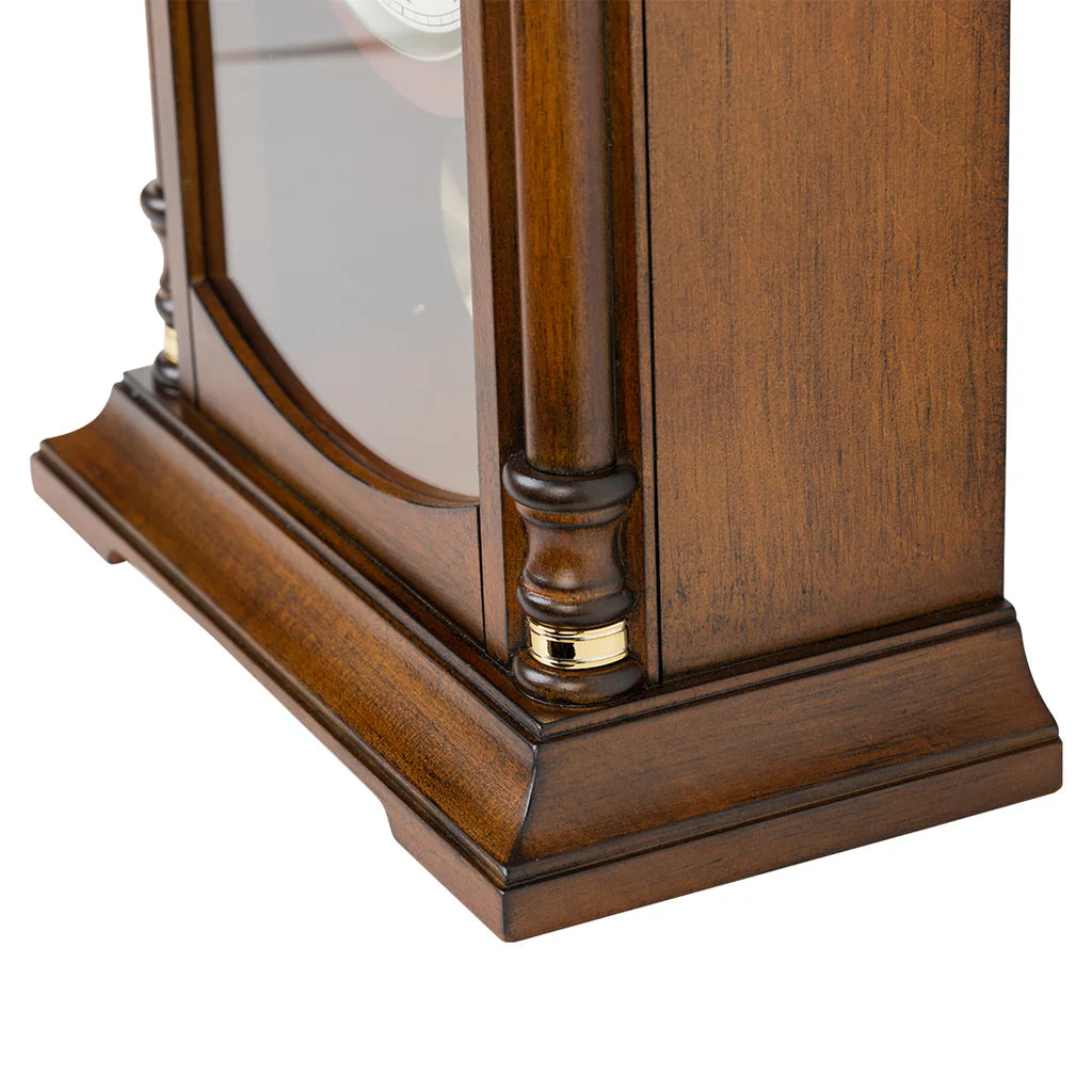 Seiko QXQ034BLH "Baron" Traditional Wooden Chiming Pendulum Mantel Clock