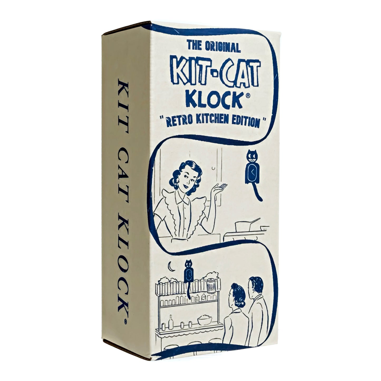 Original Kit-Cat Klock “Retro Pink - Kitchen Edition” Limited Edition Novelty Moving Pendulum Wall Clock by California Clock Company - BC-59-RK