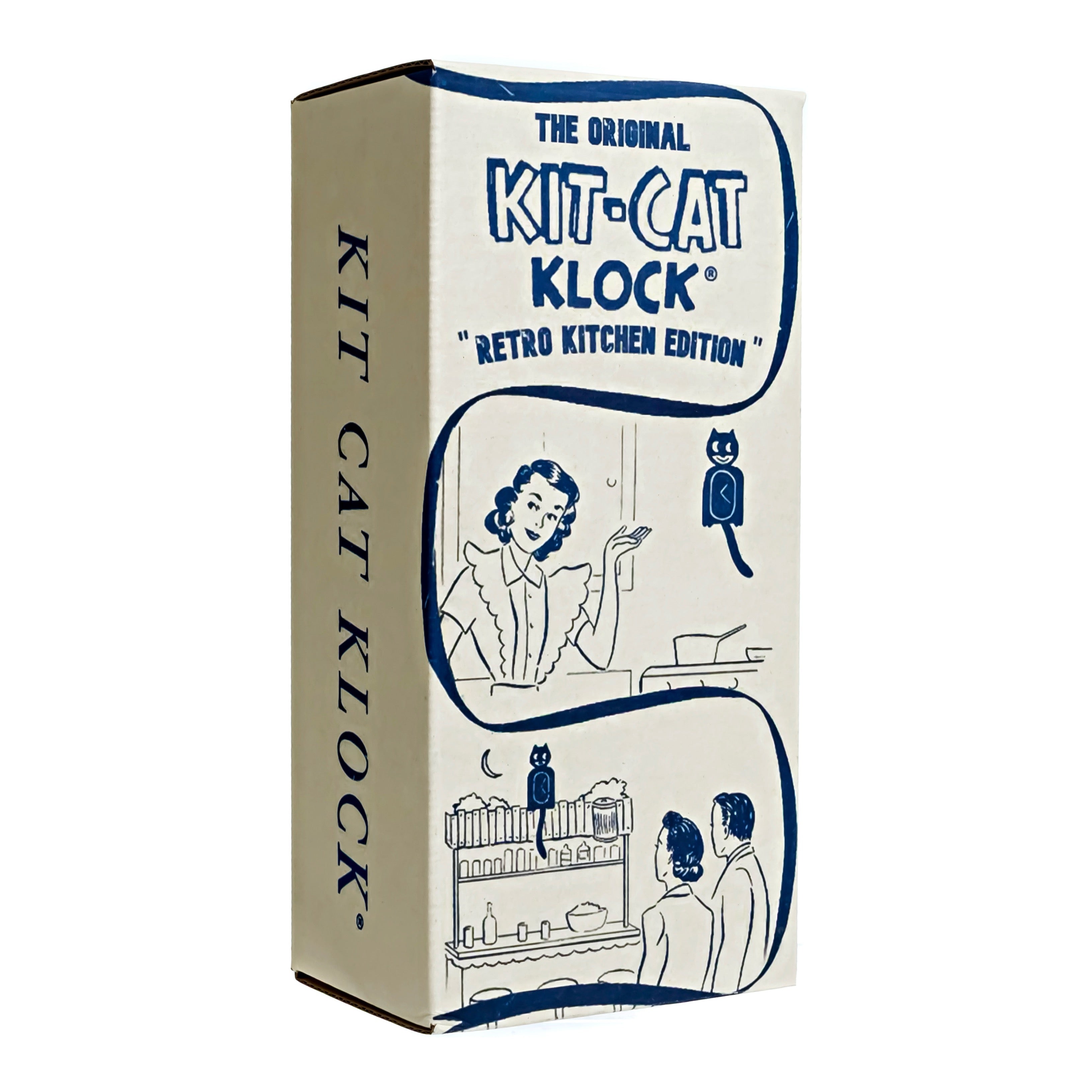 Original Kit-Cat Klock “Retro Red - Kitchen Edition” Limited Edition Novelty Moving Pendulum Wall Clock by California Clock Company - BC-58-RK