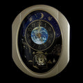 Rhythm “Peaceful Cosmos” Moving Earth Dial Magic Motion Musical Wall Clock with Popular Melodies - 4MH751AR19