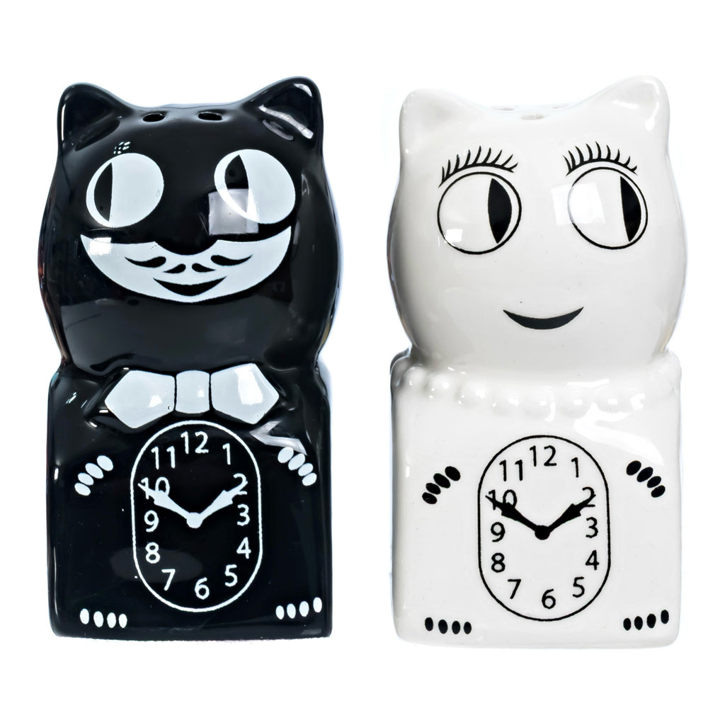 Kit-Cat Klock Shaped Salt & Pepper Shakers by California Clock Company