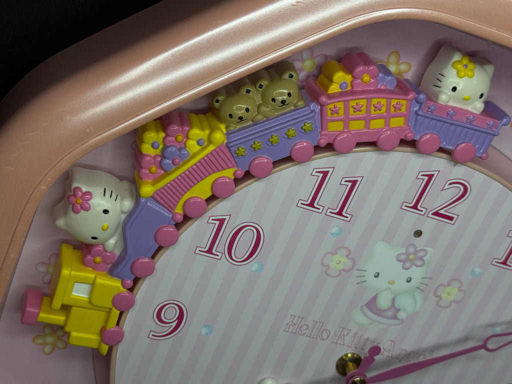 Citizen (Rhythm) x Sanrio “Hello Kitty M766” Magic Motion Musical Wall Clock from Japan with Moving Animation - 4MH766-013