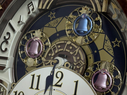 Rhythm "Harmony Blessing" Moving Dial Magic Motion Musical Wall Clock - 4MH423WR23