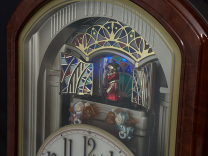 Seiko QXM123BRH "Broadway Showtunes Dropping Dial" Melodies in Motion Musical Moving Wall Clock with Popular Melodies