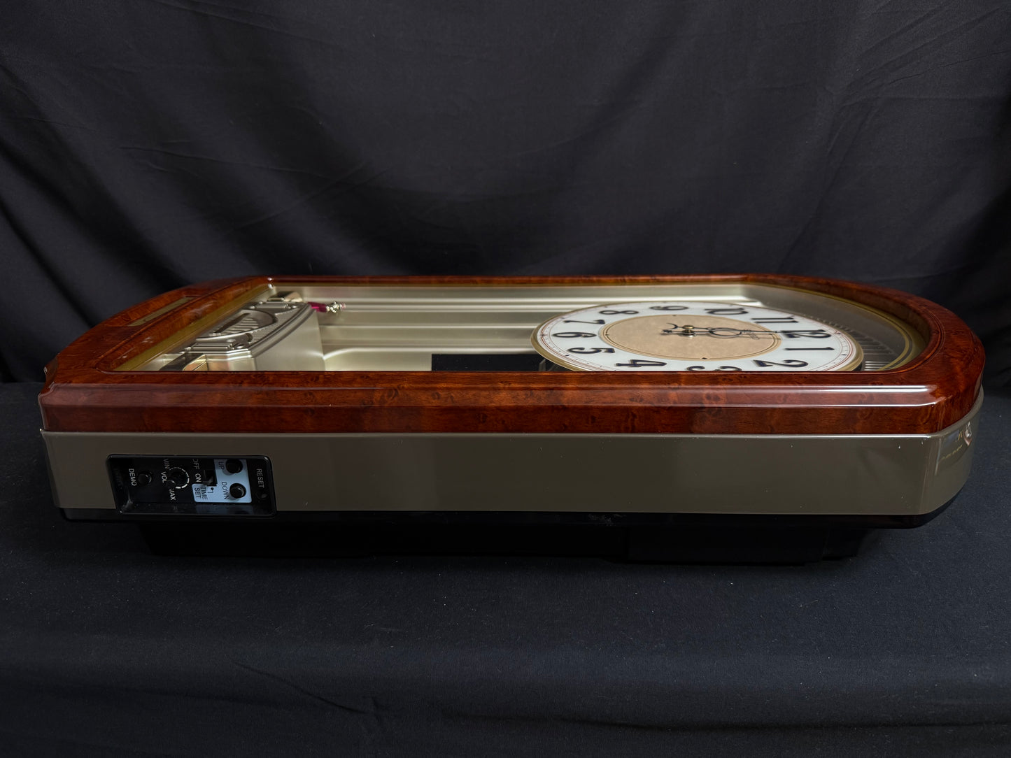 Seiko QXM223BRH "Classic Dropping Dial" Melodies in Motion Musical Moving Wall Clock