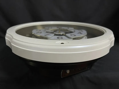 Rhythm "Marvelous Pearl" Magic Motion Musical Wall Clock with Moving Dial - 4MH427WU03