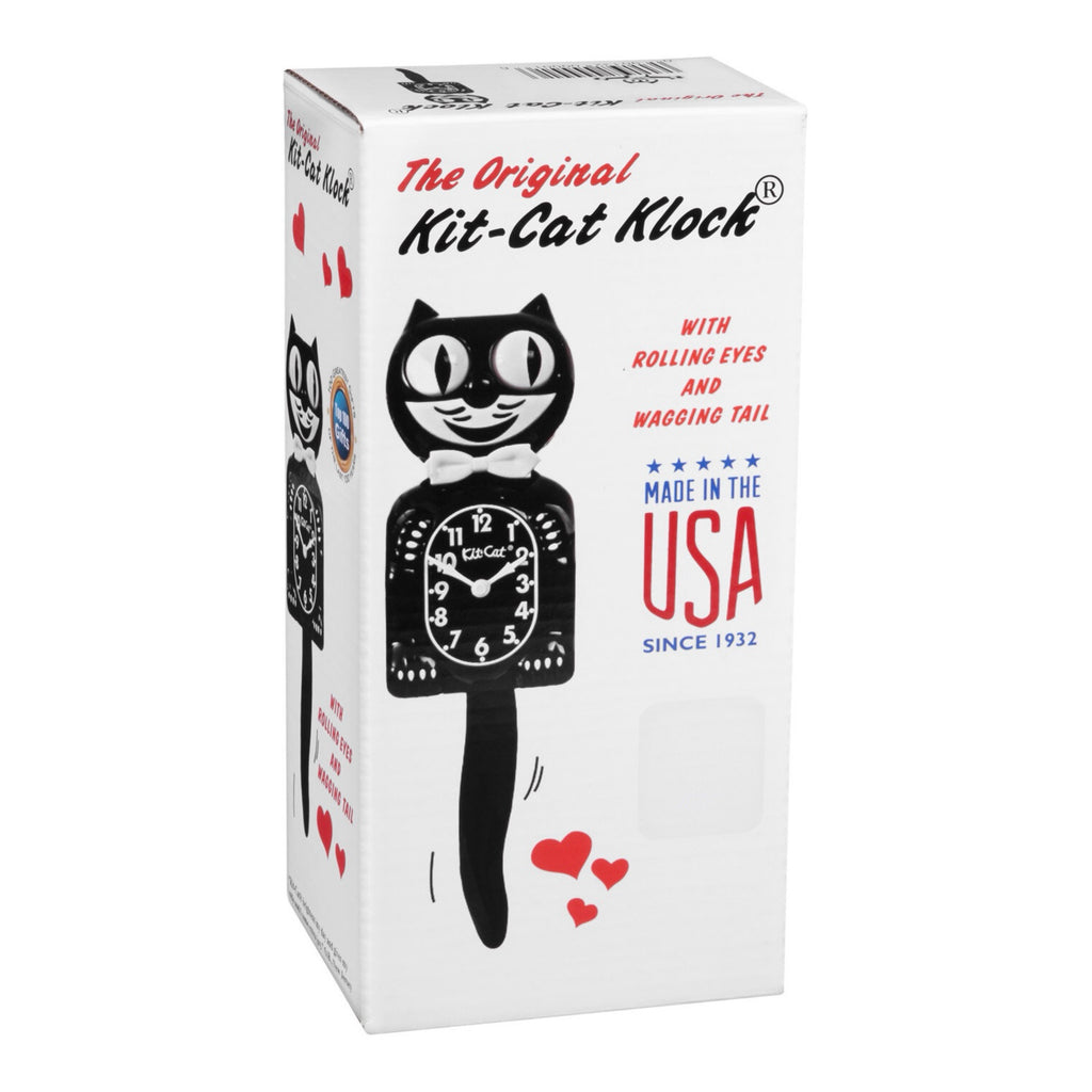 Original Kit-Cat Klock “Stars & Stripes” Limited Edition Novelty Moving Pendulum Wall Clock by California Clock Company - BC-1-USA