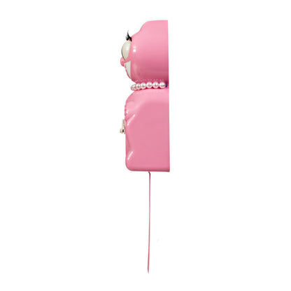 Lady Kit-Cat Klock “Pink Satin” Limited Edition Novelty Wall Clock by California Clock Company - LBC-53
