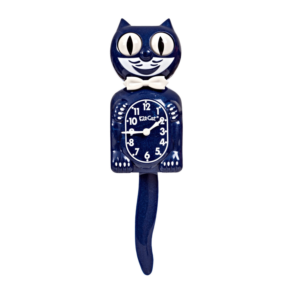 Original Kit-Cat Klock “Galaxy Blue” Limited Edition Novelty Moving Pendulum Wall Clock by California Clock Company - BC-48