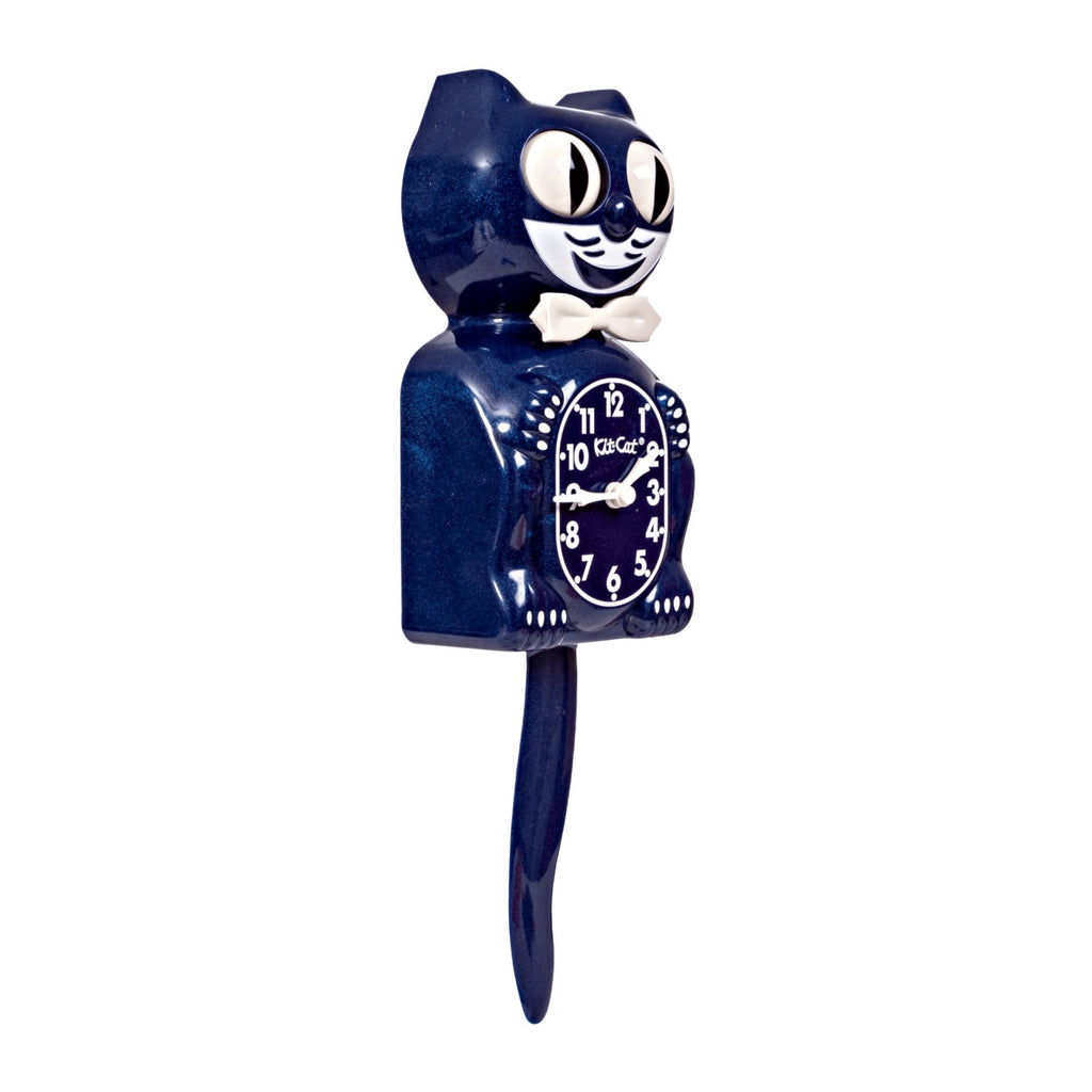 Original Kit-Cat Klock “Galaxy Blue” Limited Edition Novelty Moving Pendulum Wall Clock by California Clock Company - BC-48