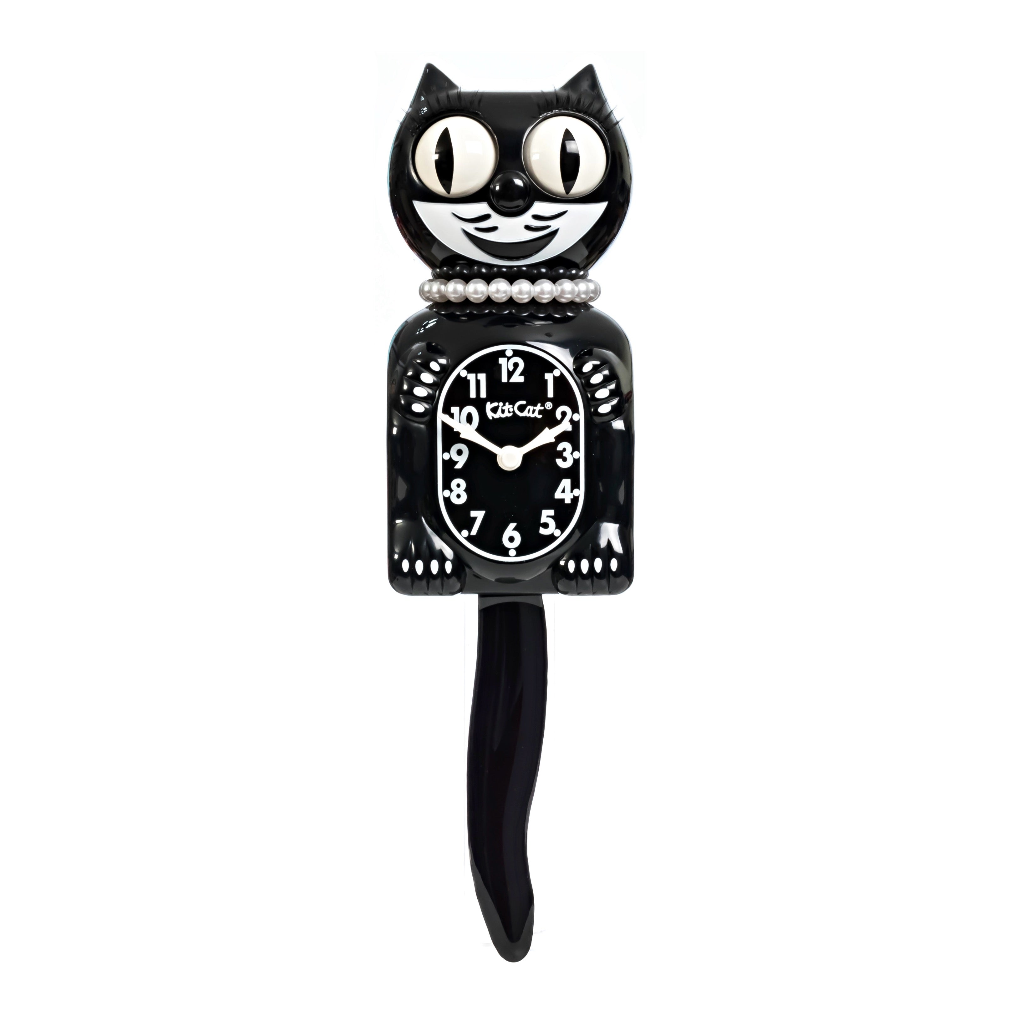 Lady Kit-Cat Klock “Classic Black” Limited Edition Novelty Moving Pendulum Wall Clock by California Clock Company - LBC-1