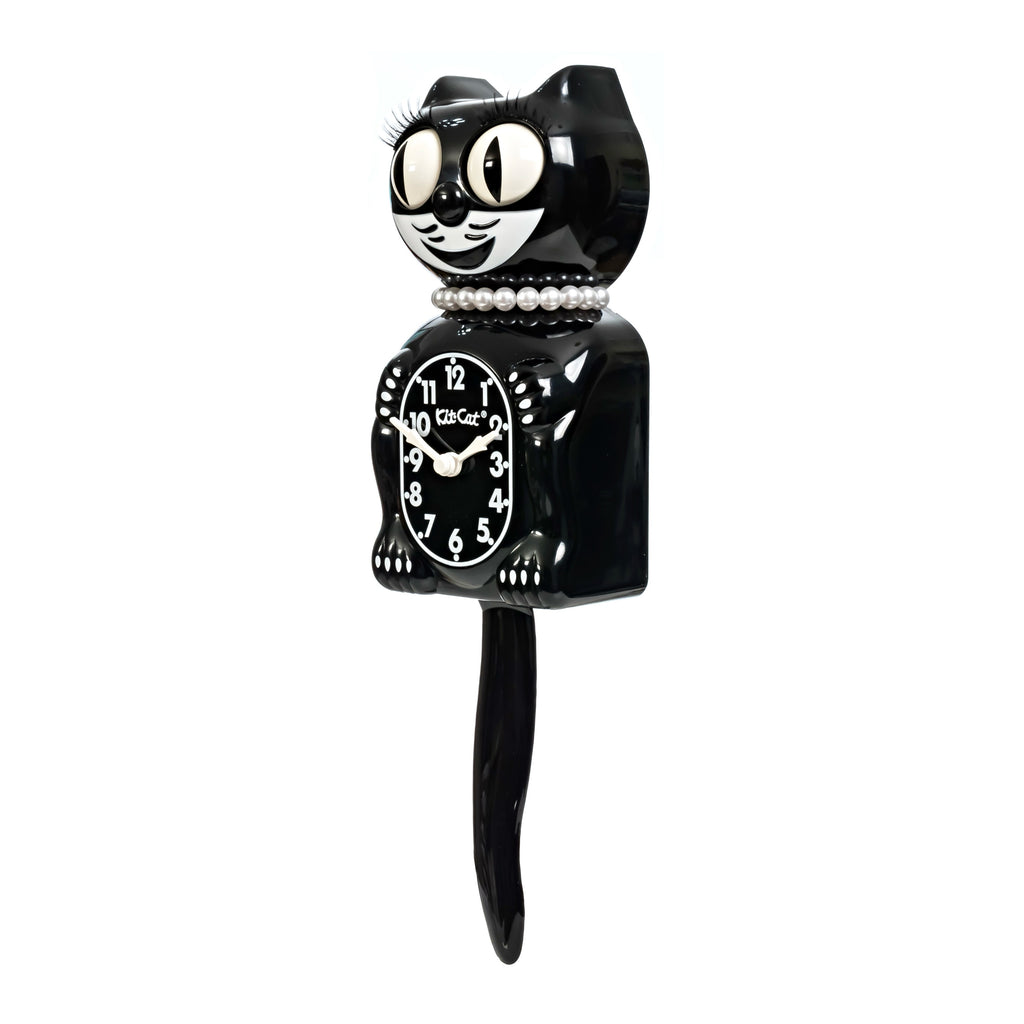 Lady Kit-Cat Klock “Classic Black” Limited Edition Novelty Moving Pendulum Wall Clock by California Clock Company - LBC-1