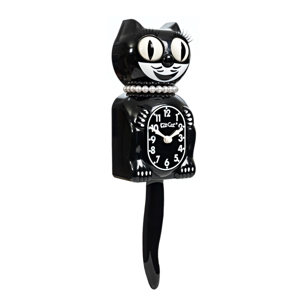 Lady Kit-Cat Klock “Classic Black” Limited Edition Novelty Moving Pendulum Wall Clock by California Clock Company - LBC-1