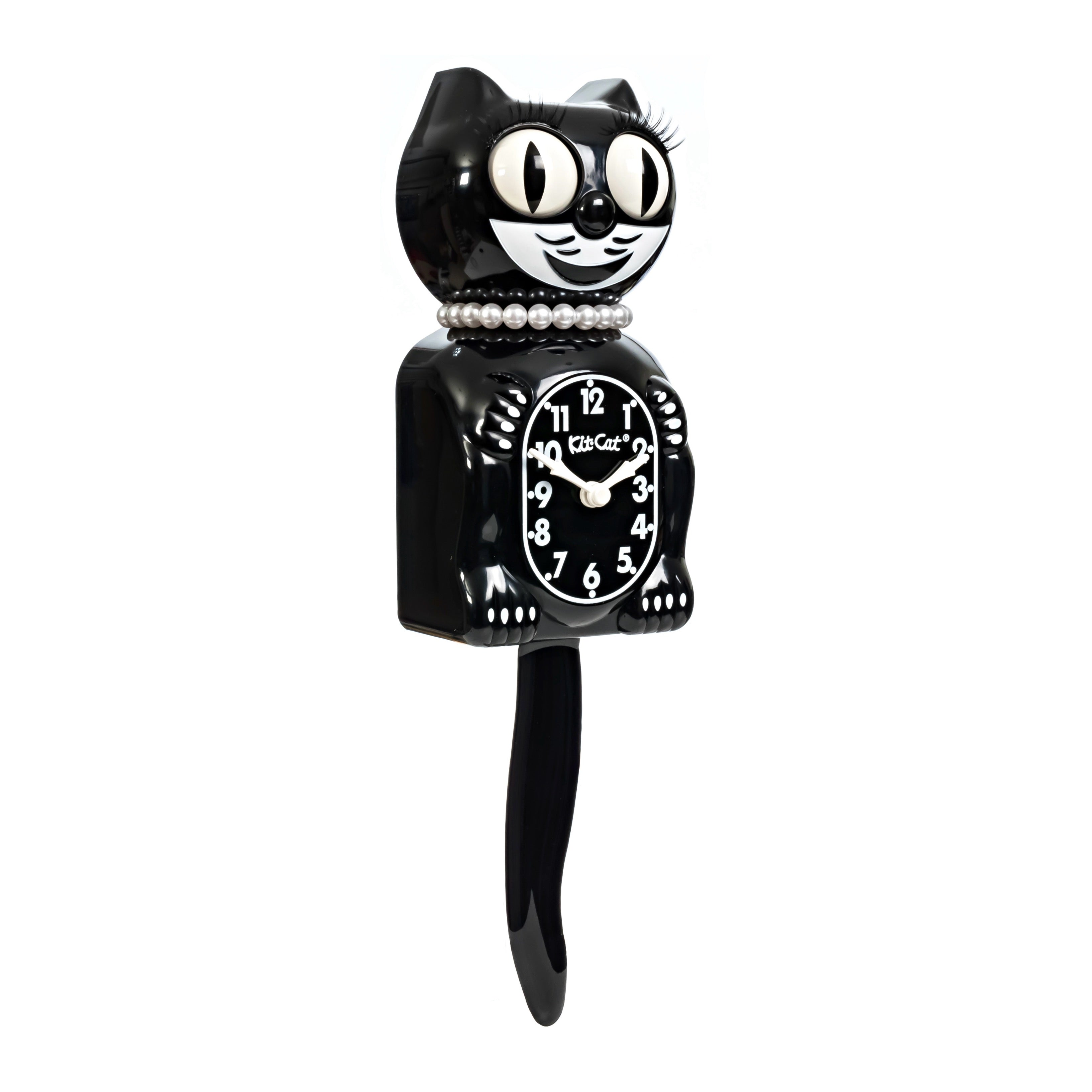 Lady Kit-Cat Klock “Classic Black” Limited Edition Novelty Moving Pendulum Wall Clock by California Clock Company - LBC-1