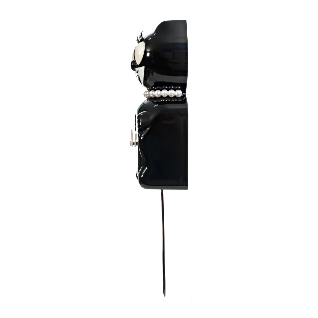 Lady Kit-Cat Klock “Classic Black” Limited Edition Novelty Moving Pendulum Wall Clock by California Clock Company - LBC-1