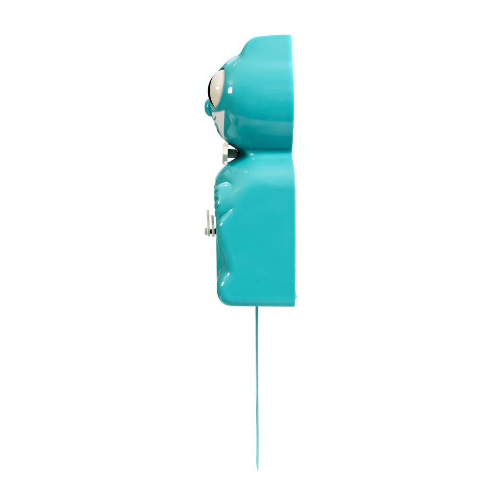 Original Kit-Cat Klock “Vibrant Blue Turquoise” Limited Edition Novelty Moving Pendulum Wall Clock by California Clock Company - BC-57