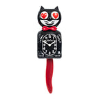 Original Kit-Cat Klock “Crimson Royale - Heart Eyes” Limited Edition Novelty Moving Pendulum Wall Clock by California Clock Company - BCR-1-Heart