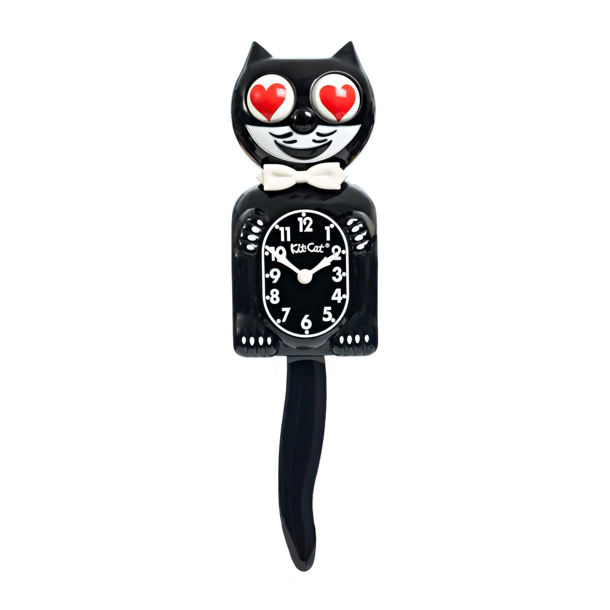 Original Kit-Cat Klock “Heart Eyes” Limited Edition Novelty Moving Pendulum Wall Clock by California Clock Company - BC-1-Heart