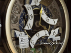 Seiko QXM620GRH "Golden Festival" Melodies in Motion Dancing Dial Musical Wall Clock with 30 Songs
