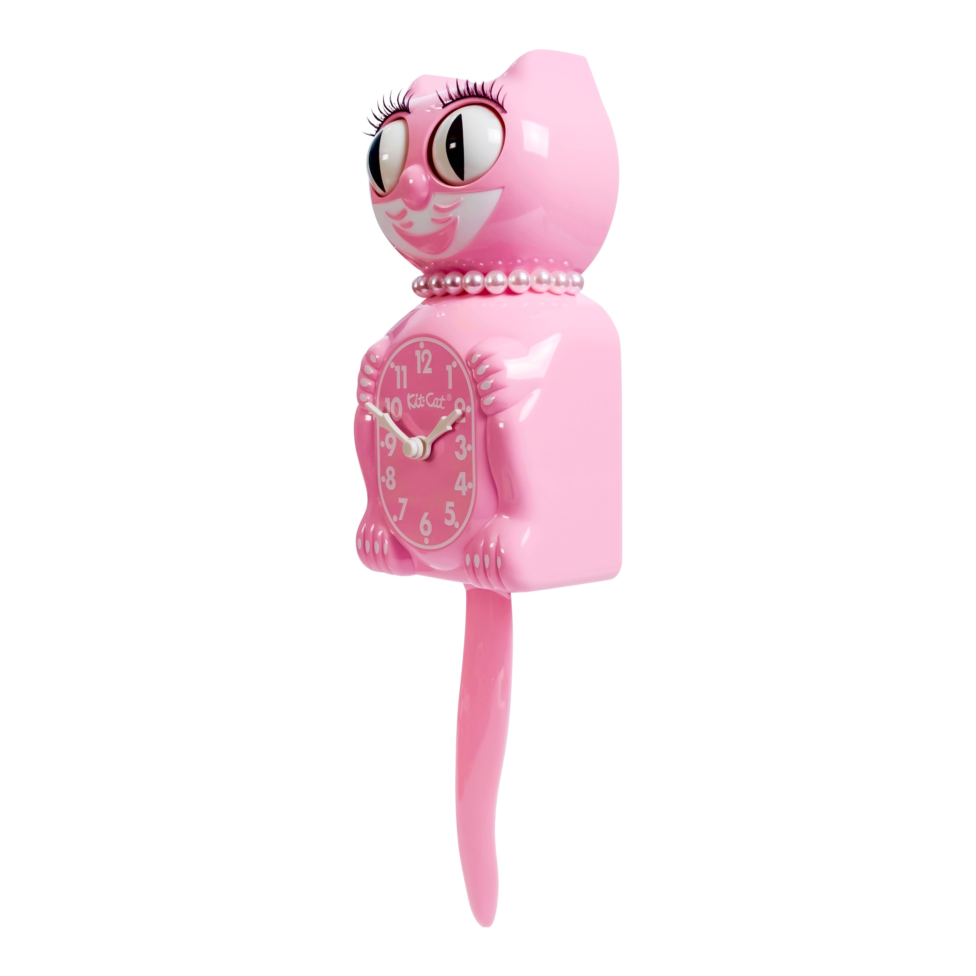 Lady Kit-Cat Klock “Bubblegum Pink” Limited Edition Novelty Moving Pendulum Wall Clock by California Clock Company - LBC-59