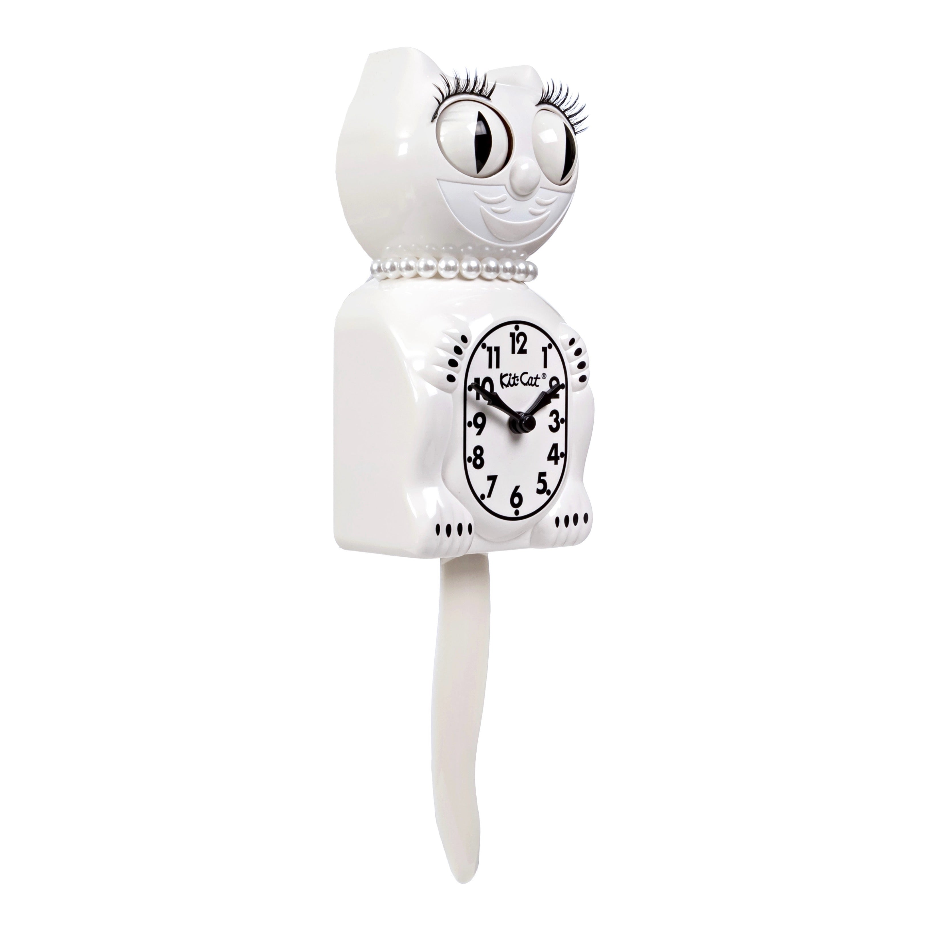 Lady Kit-Cat Klock “White” Limited Edition Novelty Moving Pendulum