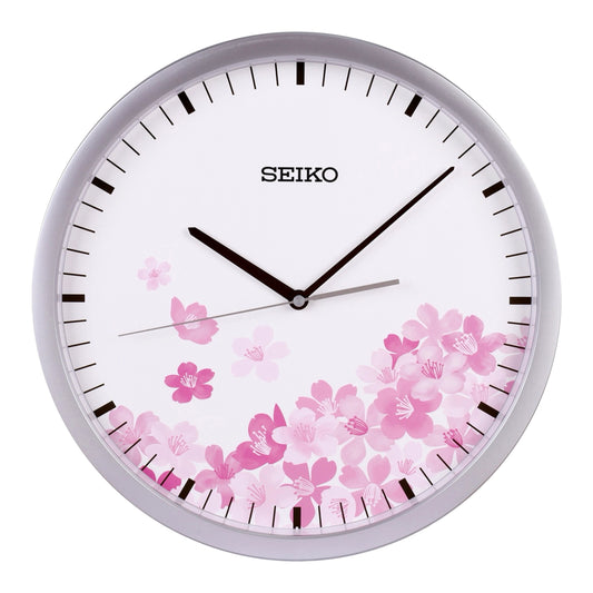Seiko PIA020SRH "Tokyo Cherry Blossom" Silver Decorative Wall Clock
