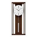 Seiko QXH068BLH "Modern & Sophisticated" Mid-Century Modern Wooden Chiming Pendulum Wall Clock