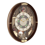 Seiko QXM384BRH "Summer Symphony" Melodies in Motion Musical Wall Clock with Moving Figurines & 30 Songs