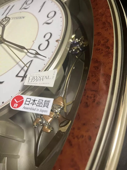 Citizen (Rhythm) "Pal Muse Queendom DX" Musical Motion Wall Clock from Japan with Songs from Studio Ghibli Movies - 4MN484-023
