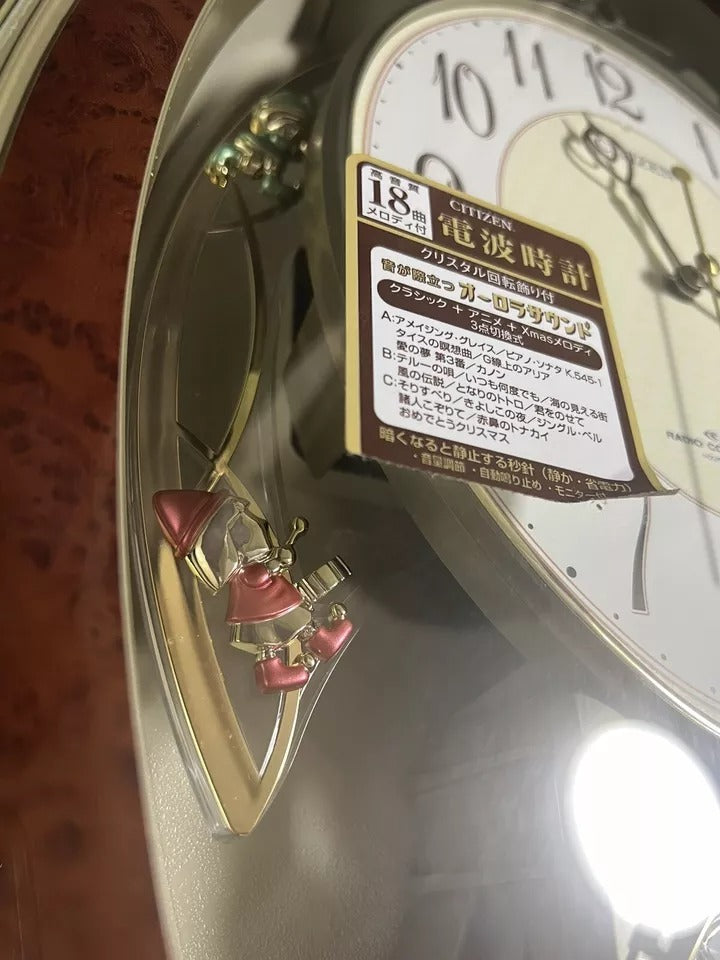 Citizen (Rhythm) "Pal Muse Queendom DX" Musical Motion Wall Clock from Japan with Songs from Studio Ghibli Movies - 4MN484-023
