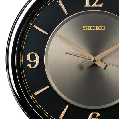 Seiko QXA843KLH "Butler" Large Pocket Watch-Inspired Wall Clock with Raised Numerals