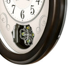 Seiko QXM606NLH "Bluebell" Melodies in Motion Musical Wooden Decorative Pendulum Wall Clock with 18 Songs