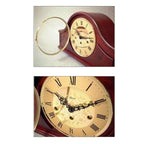 Hermle "Acton" 8-Day Keywound Traditional Tambour-Style Wooden Chiming Mantel Clock - 21142-070340