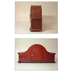 Hermle "Acton" 8-Day Keywound Traditional Tambour-Style Wooden Chiming Mantel Clock - 21142-070340