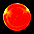 Rhythm “Nightbright 308 (Red)” Retro Desk Alarm Clock with LED-Lighted Dial - CRE308UR01
