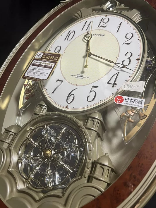 Citizen (Rhythm) "Pal Muse Queendom DX" Musical Motion Wall Clock from Japan with Songs from Studio Ghibli Movies - 4MN484-023