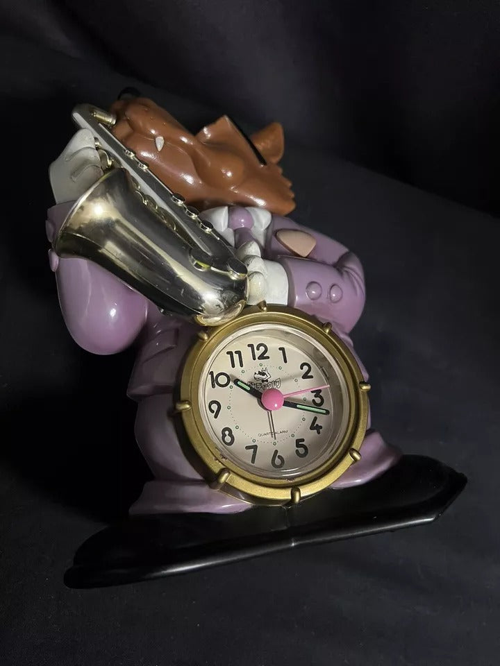 Rhythm "Dandy Wolf" Novelty Alarm Clock from Japan with Fun Alarm Sound - 4RE532RH12