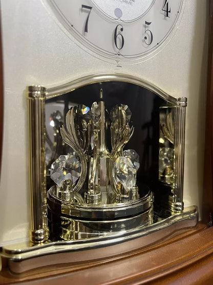Citizen (Rhythm) "Kingdom HS" Wooden Chiming & Musical Decorative Pendulum Mantel Clock from Japan - 4RH743-006