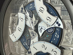 Seiko QXM366SRH “Musical Motifs” Melodies in Motion Dancing Dial Musical Wall Clock with 18 Songs