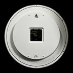 Rhythm “Noir” Modern Wall Clock with Quiet Sweep Second Hand - CMG589NR03