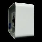 Rhythm “Okiro (White)” Retro Desk Alarm Clock with Quiet Sweep Second Hand - CRE891WR03