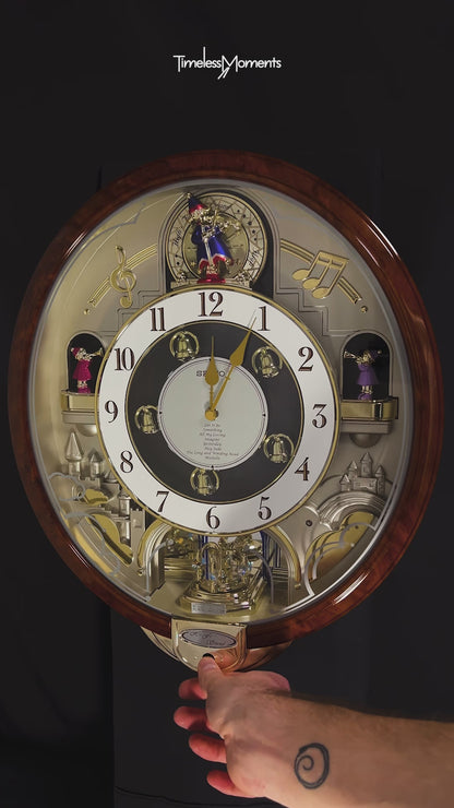 Seiko QXM134BRH "2005 Special Collector's Edition" Melodies in Motion Musical Moving Wall Clock with Music by The Beatles