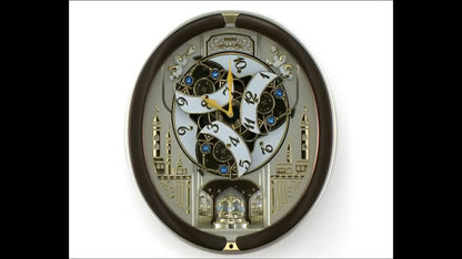 Seiko QXM291BRH "Spring Dance" Melodies in Motion Dancing Dial Musical Wall Clock