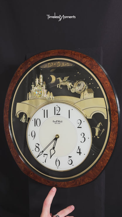 Rhythm “Princess Fantasy” Musical Motion Decorative Pendulum Wall Clock - 4MH862WU23