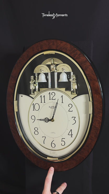 Rhythm "Small World Mènèt 2" Magic Motion Musical Wall Clock from Japan with Animated Figurines - 4MH690RH23