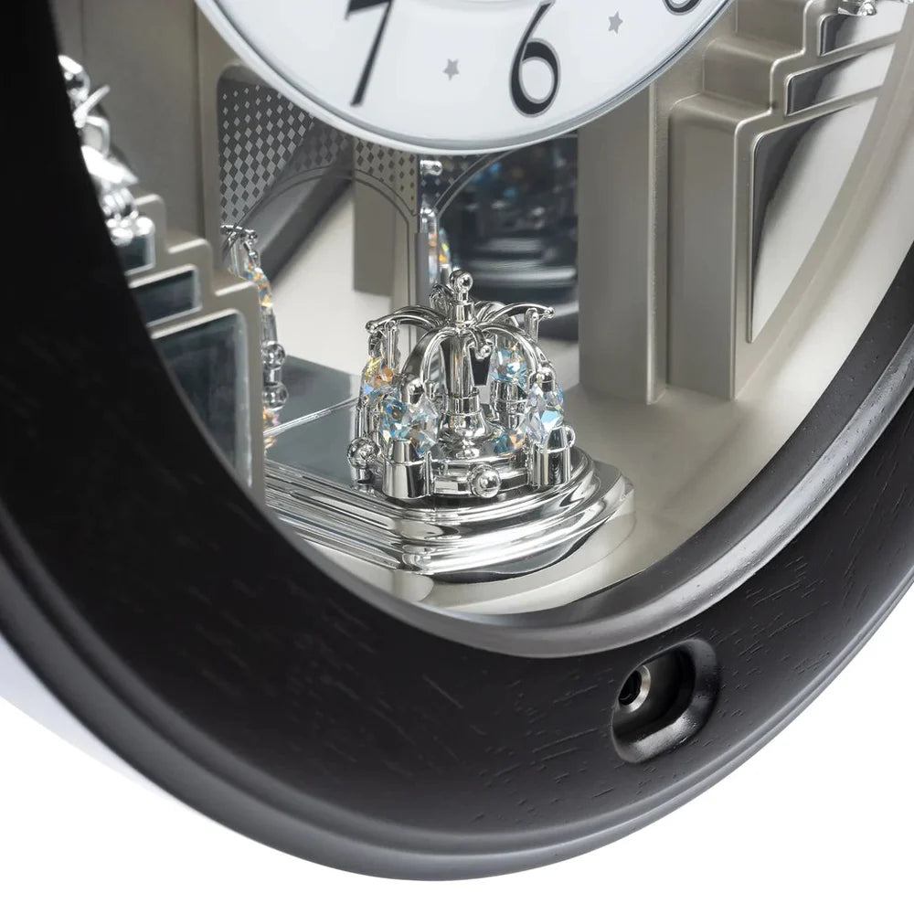 Seiko QXM389NRH "Parade" Melodies in Motion Musical Wooden Wall Clock with Moving Figurines